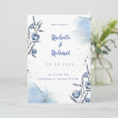 エメラルドグリーンのオールインワン 招待状 (スタンド正面)