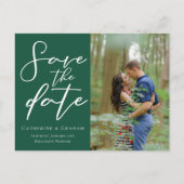 エメラルドグリーンのカップル フォト 森 写真を保存しよう 案内ポストカード (正面)