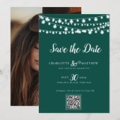 エメラルドグリーンのストリングラモダンイト救スクリプト セーブザデート (正面/裏面)