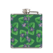 エメラルドグリーンのスミレ フラスク (裏面)