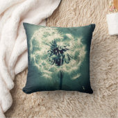 エメラルドグリーンのデイジーの装飾用クッション クッション (ブランケット)