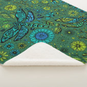 エメラルドグリーンのトンボを飛ぶ シェルパブランケット (3/4)