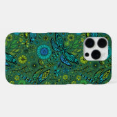 エメラルドグリーンのトンボを飛ぶ iPhoneケース (裏面横)