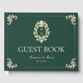 エメラルドグリーンのバロック結婚式 ゲストブック