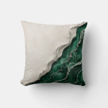 エメラルドグリーンの大理石抽象自然装飾アート