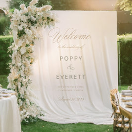 エメラルドグリーンの庭の結婚式ウェルカムタペストリーステッカー タペストリー