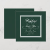 エメラルドグリーンの招待状 招待状 (正面/裏面)