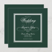 エメラルドグリーンの招待 招待状 (正面/裏面)