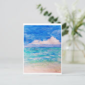 エメラルドグリーンの海と空 ポストカード (スタンド正面)