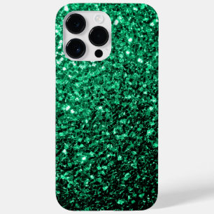 エメラルドグリーンの疑似ラメスパークル Case-Mate iPhone 14 PRO MAXケース