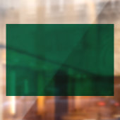 エメラルドグリーンの窓用ステッカー(30x20インチ) ウィンドウサイン (シート2)