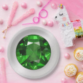 エメラルドグリーンの紙皿 ペーパープレート (パーティー)