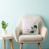 エメラルドグリーンの紫の花 クッション (椅子)