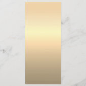 エメラルドグリーンの結婚式ディナーメニューカード メニュー (裏面)