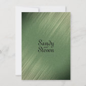 エメラルドグリーンの結婚式招待状 招待状 (裏面)