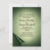 エメラルドグリーンの結婚式招待状 招待状 (正面)