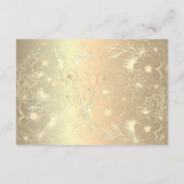 エメラルドグリーンの結婚式詳細案内カード エンクロージャーカード (裏面)