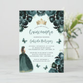 エメラルドグリーンの花のプリンセスのキンセアニエラ 招待状 (スタンド正面)