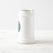 エメラルドグリーンの花婿の仲間のビアスタイン ビールジョッキ (中央)