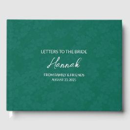 エメラルドグリーンの花嫁への手紙　記念ノート ゲストブック