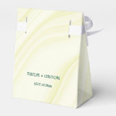 エメラルドグリーンの花葉金ゴールド大理石 フェイバーボックス (裏面サイド)