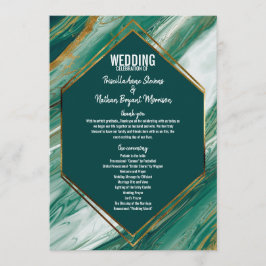 エメラルドグリーンの金ゴールドの抽象芸術の瑪瑙の大理石プログラム プログラム