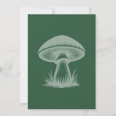 エメラルドグリーンの魔法の森でのウェディング 招待状 (裏面)