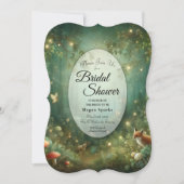 エメラルドグリーンの魔法の森 招待状 (正面)