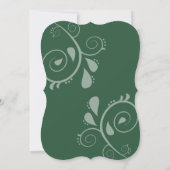 エメラルドグリーンの魔法の森 招待状 (裏面)