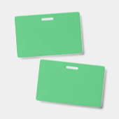 エメラルドグリーンの16進コード 50C878 バッジ (正面＆裏面)