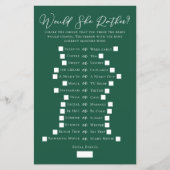 エメラルドグリーンは彼女はむしろブライダルシャワーゲームをする (正面)