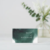 エメラルドグリーンウォータープロフェッショナルデザイン 名刺 (スタンド正面)