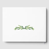 エメラルドグリーンウォーターリース結婚ズ ゲストブック (裏面)