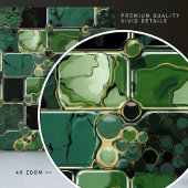 エメラルドグリーンウォールデコモダンールシックモザイク タイル