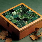 エメラルドグリーンウォールデコモダンールシックモザイク タイル