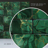 エメラルドグリーンウォールデコモダンールシックモザイク タイル