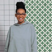 エメラルドグリーンウォールデコールアールヌーボーセラム タイル