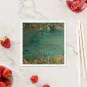 エメラルドグリーンエレガントな結婚式 スタンダードカクテルナプキン (インサイチュ)