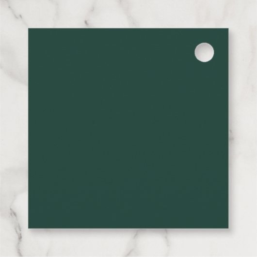 エメラルドグリーンエレガントの素朴な緑の離れが豊かに フェイバータグ (裏面)