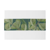 エメラルドグリーンエレガントの素朴な緑の離れが豊かに 招待状ベリーバンド (裏面例)