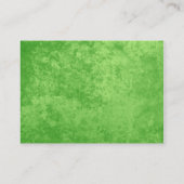 エメラルドグリーンエレガント名刺（女性用） 名刺 (裏面)