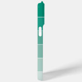 エメラルドグリーンオンブレストライプー Case-Mate iPhoneケース (裏面 / 右)