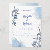 エメラルドグリーンオールインワン 招待状 (正面/裏面)