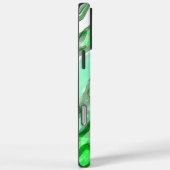 エメラルドグリーンカラフル抽象芸術マーブルリキッド文字 Case-Mate iPhoneケース (裏面 / 右)