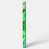 エメラルドグリーンカラフル抽象芸術マーブルリキッド文字 SAMSUNG GALAXYケース (左側面)