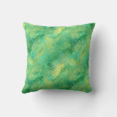 エメラルドグリーンガラス質感 クッション (裏面)