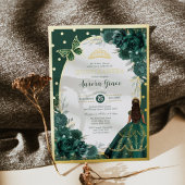 エメラルドグリーンキンセアニェラミスカンス15アノス 箔招待状