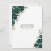 エメラルドグリーンキンセアニラミクンス15アノス 招待状 (裏面)