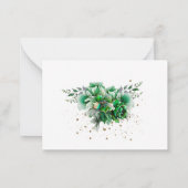 エメラルドグリーンキンセアニラリュヴィアデソブレス ノートカード (裏面)