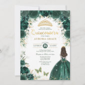 エメラルドグリーンクインセアニラプリンセスミクリンスアノス 招待状 (正面)